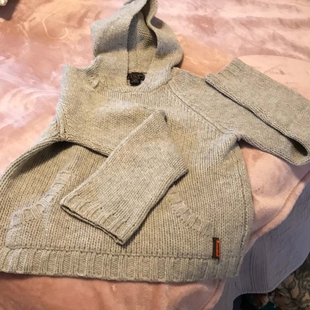 Abercrombie and Fitch merino wool hoodie sweater
